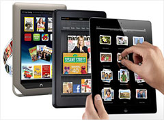 ipad 2, kindle fire, nook tablet