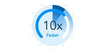 10X faster conversion speed