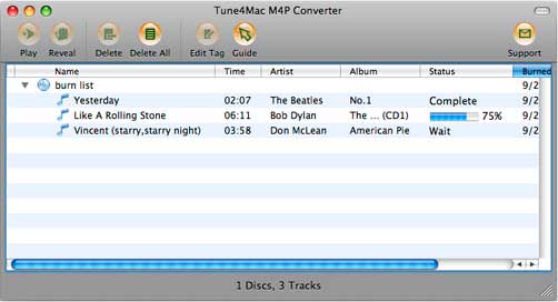 burning cd with mac m4p converter