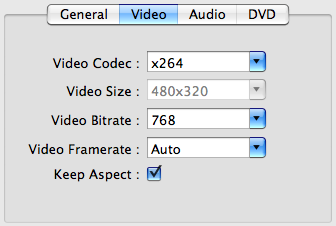 customize settings to convert dvd on mac