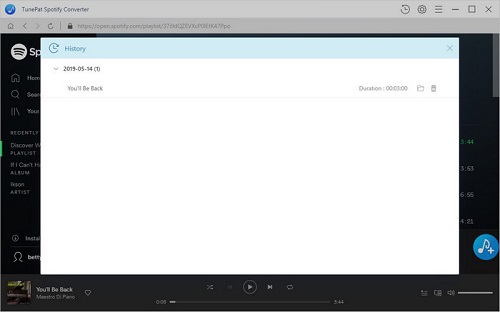 move the converted Spotify to SD card