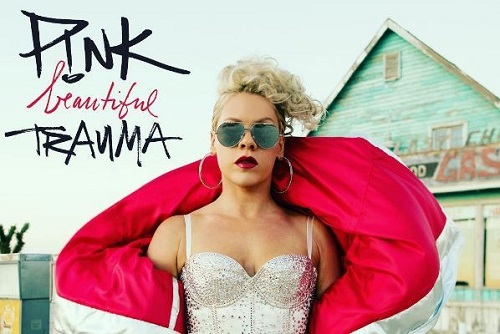 Pink's the seventh studio album Beautiful Trauma cover 